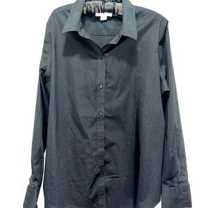Black button down dress shirt